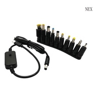 NEX PD toDC Adapter Cable 5V 9V 12V 15V 20V Adjustable Voltage TypeC Male to DC5521 Male Power Cord 