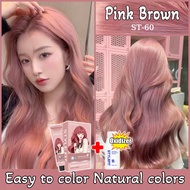 STYLEFIT Pink Brown Hair Color(100ml Hair Dye+100ml Oxidizer)/ Hair Color Permanent