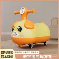 Anti-Rollover Music Children Men Women Twisted Car Peanuts with Light Wholesale Scooter Scooter Toy 