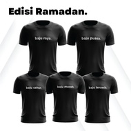 Baju Puasa | Tshirt Edisi Ramadan | Baju Hitam Unisex