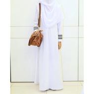 🔥SALE CLEAR STOCK Jubah Muslimah Putih Dress White Color Nursing Friendly