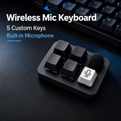 Vibecoding Keyboard Wired/Wireless Mechanical Keyboard Voice Input Keypad Microphone for Codex AI Pr