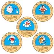 Doraemon Commemorative Coin Anime Merchandise Commemorative Coin Gold-Plated Die-Casting Sticker Badge