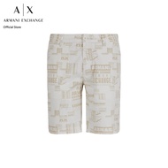 AX Armani Exchange กางเกงขาสั้นผู้ชาย รุ่น AX 3DZS01 ZN24Z71AR - สีขาว