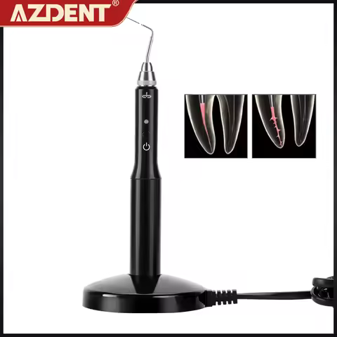 AZDENT Dental Cordless Gutta Percha Obturation System Endo Heated Pen 2 Tips Lab 3 Seconds Rapid Hea