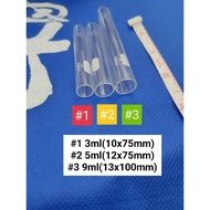 3PCS. 9ml PYREX USA Test Tube Laboratory Test Tube Glass Tubes