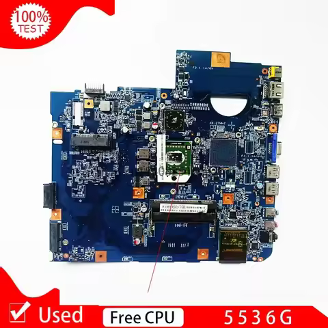 Used MBP4201003 Laptop Motherboard For ACER Aspire 5536 5536G 08252-2 48.4CH01.021 DDR2 FREE CPU