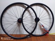 #19: 700C碟刹款啞光無標碳纖維公路自行車輪組（碳刀輪組）9-mm20mm—631mm/24.8英寸inch