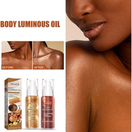 Body Shimmer Oil Glow Brighten Lotion Face Liquid Highlighter Illuminator