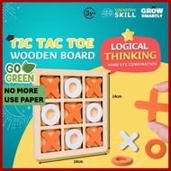 Wooden Tic Tac Toe Game Board Game Toys for Kids Tic Tac Toe Board Wooden Board Game 井字棋