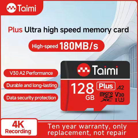Taimi Ultra microSDXC UHS-I Memory Card - C10, U3, Full HD, A2, 64GB 256GB MicroSD Card for Hight sp