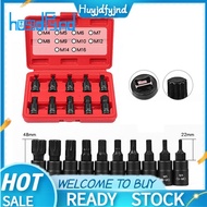 10PCS 12 Point Socket Wrench Set Kit Universal 3/8 Square Drive Socket Set -M16 Socket Kit