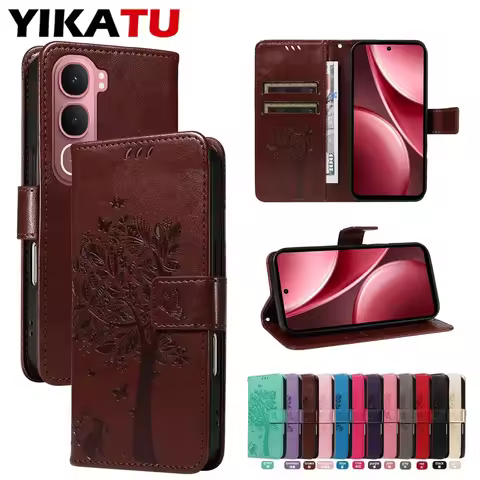 Magnetic Wallet Case For VIVO Y400 Pro Y300T Y200i 5G Y200E Y200 Y78 Plus Y39 Y38 Y37C Y35 Y33S Y31 