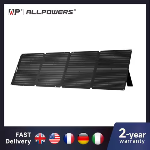 ALLPOWERS Foldable Solar Panel 60/100/140/200W Mobile Solar Charger for Power Supply Laptop Solar Ge