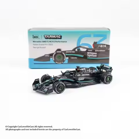 TW 1:64 F1 W14 E 2023 Italy Grand Prix Russell Alloy Car Model