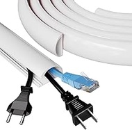 78" Side Open Cord Hider for Wall Mounted Tv, Extension Cable Cover to Hide Conceal Cords Along Wall