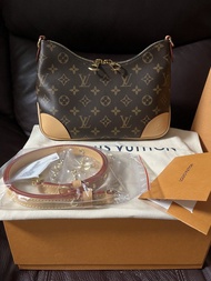 正品 LV Louis Vuitton Boulogne PM bag 手袋 牛角包 老花 monogram mini small bag  小廢包 Triomphe teen box cabas a