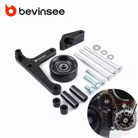 For LS Truck Low Mount Alternator Bracket w/Pulley Kit for LSX for Chevrolet Camaro 1998-2002