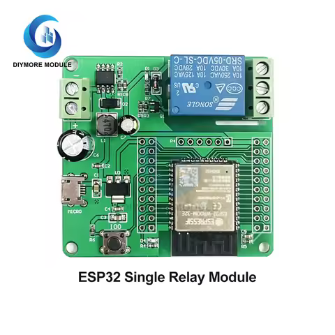 Micro USB 5V Relay Module ESP32 Development Board 4M Byte Flash Capacity Onboard ESP32 Module DC 7-6