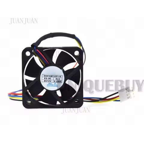 A+ For NONOISE G5015M12D1+6 12V 0.2A 50*50*15mm 4pin PWM car audio cooling fan