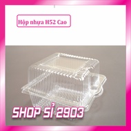 (combo of 5 packs = 500 pieces) Square box H52 TALL/Plastic box TA05