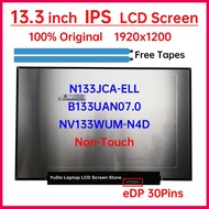 13.3" LCD Screen B133UAN07.0 NV133WUM-N4D N133JCA-ELL For Lenovo ThinkPad L13 Gen 6 Display Matrix P