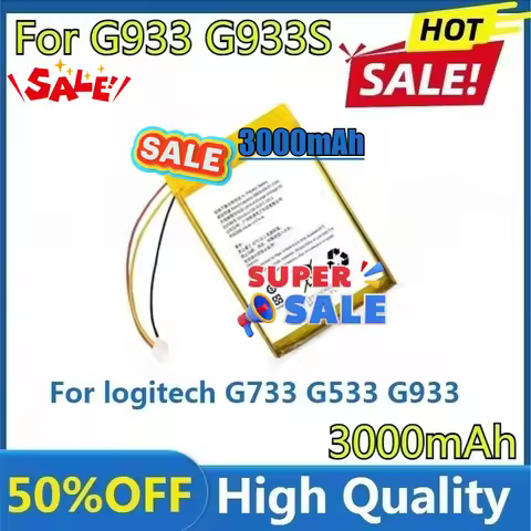 3000mAh For Logitech G733 G Pro M-RO052, MX Anywhere 2 MX Master G533 G933 G533S G933S New High Qual