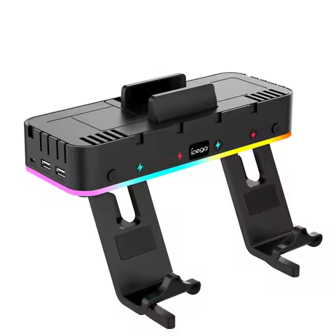 IPEGA PG-SW107 RGB Switch Wall Mount with Joy-Con Charger, Switch Holder for Nintendo Switch / OLED 