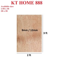 [2ft x 4ft] Papan Plywood / Solid Plywood 9mm 12mm
