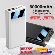 60000mah powerbank Large Capacity 4Output Portable Power Bank External Battery Micro USB Phone Type-