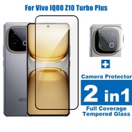 2 in 1 For Vivo iQOO Z10 Turbo Plus HD 9H Tempered Glass For Vivo iQOO Z10R Z10 Z10X Z9 Z9X Z9S Lite
