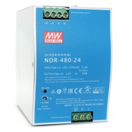 Mean Well NDR-480-24 480W 20A 24VDC Single Output AC to DC DIN Rail Power Supply (NDR Series Economi