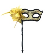 Masquerade Venetian Mask with Holding Stick