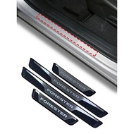Car Door Sill Strip for Subaru Forester 2024 2025 2026 Accessories Rubber Anti-Scratch Threshold Gua