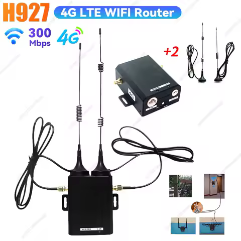 H927 Wireless Router Industrial Grade 150Mbps 4G LTE SIM Card Router w/ External Antenna Support 16 