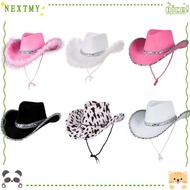 NEXTMY Cowgirl Hat Fashion Performance Cowboy Accessory Costume Party Funny Sequin Cowgirl Hats