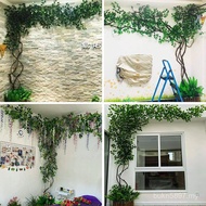 Indoor Vines Green Plants Leaves Balcony Tree Vines Wall Rattans Living Room Landscaping Wall Decora