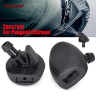2Pcs Front Windshield Wiper Washer Spray Jet Nozzle For Peugeot 206 206+ 407 Citroen C2 C5 6438J2 64
