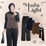 Stylish Formal Women's Suit (Vest, Cuff, Pashmina, Pants) Office Oneset -GNK118