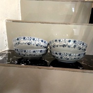 Mangkok set Sereal Keramik 7 inci / Mangkuk Motif cantik isi 6 pcs