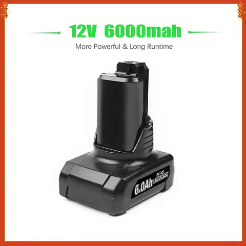 For Bosch BAT420 12V 6.0Ah Li-ion Replacement Battery for Bosch BAT412 BAT413 BAT414 10.8V Battery C