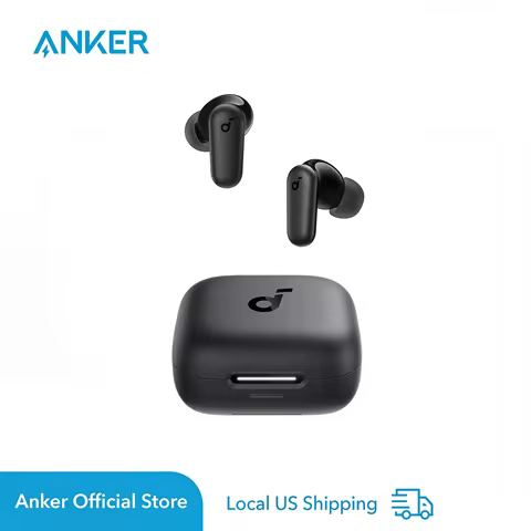 Soundcore P30i by Anker Noise Cancelling Earbuds, Strong and Smart Noise Cancelling, Powerful Bass, 