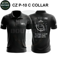 Kl City Boutique Microfiber Silkscreen Printed Collar T-Shirt Cz P-10 C Ready Stock Malaysia
