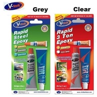 (56.8g) V-Tech Rapid Steel 4 Minutes Epoxy VT-140B1 / Rapid 3 Ton 4 Minutes Epoxy VT-141B1