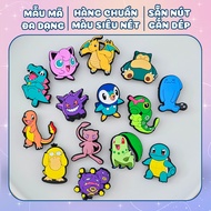 Set of 7 slipper charms model SC47, plastic slipper charm sticker Set to decorate slipper charms