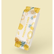 Set of 100 pineapple cake bags, size 13,5x4,8cm