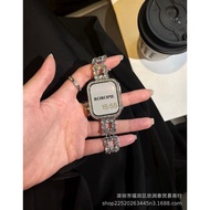 Suitable for Apple Apple Watch8 Watch Fashion Diamond Hollow Women iwatch1-7 Generation SE