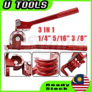 3 IN 1Tube Bender 180 Degree Pipe Bender Aircond Heavy Duty Tube Bending Copper Bender for 1/4" 5/16
