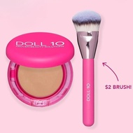 PeptideBounceBalmFoundationwithBrushHydratingCompactMakeupSettingCoverage PSK5