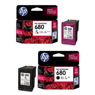 【Ready stock】⊕﹉HP 680 Ink Black, Tri-Color, Twin-Pack,Combo-Pack Original Ink Advantage Cartridge
